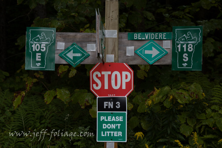 A Vast trail sign which should say, truck or car drivers, STAY THE HELL OUT! I was in my 4X4 truck and survived it. But this is NOT a road to be on. Please take my word for it... #JeffFolger, #Vistaphotography, #JeffFoliage