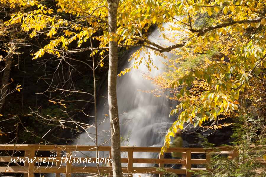 Moss Glen Falls on an autumn afternoon