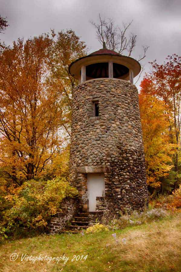  Carter's tower on Route 2 in New Hampshire's fall colors