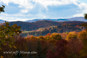 View from Cloudland road across the Vermont hillsides
