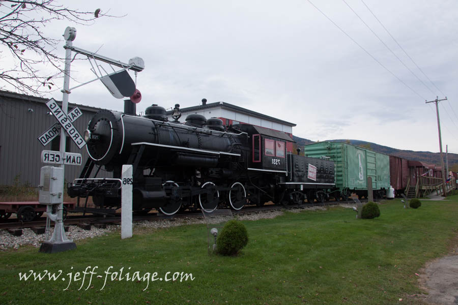 In Gorham New Hampshire you can climb on the old steam and diesel engines and the cars on the sidings.