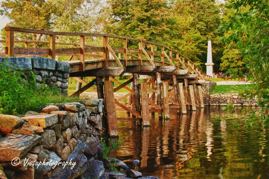 Old North Bridge in Concord Massachusetts