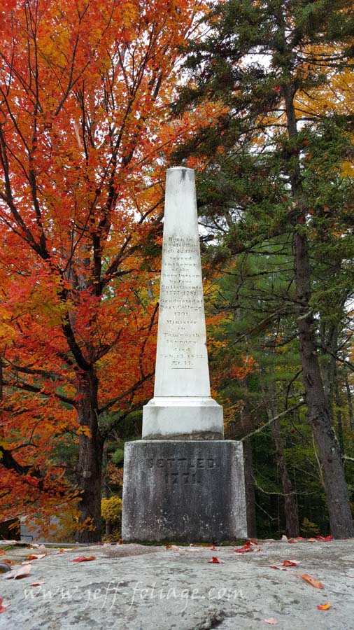 grave marker or cenotaph in Tamworth NH