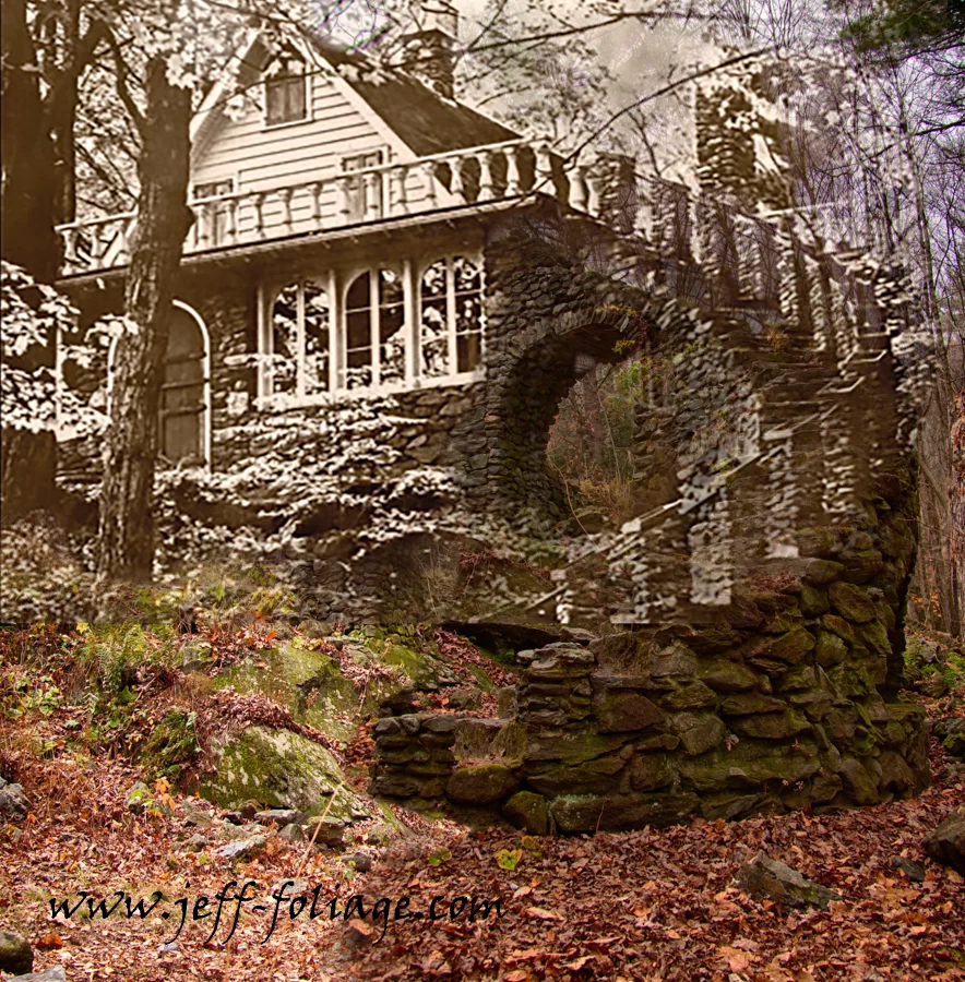 Madame Sherri’s Castle Ruins in chesterfield New Hampshire