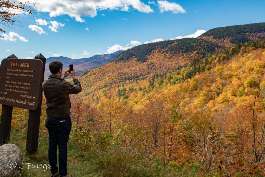 Conor Knighton stops to catch the wonderful fall colors of Evan's Notch Maine