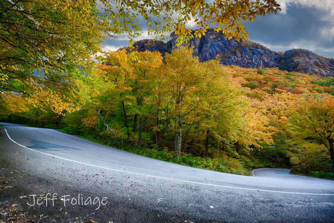 A wide turn in Smuggler's Notch