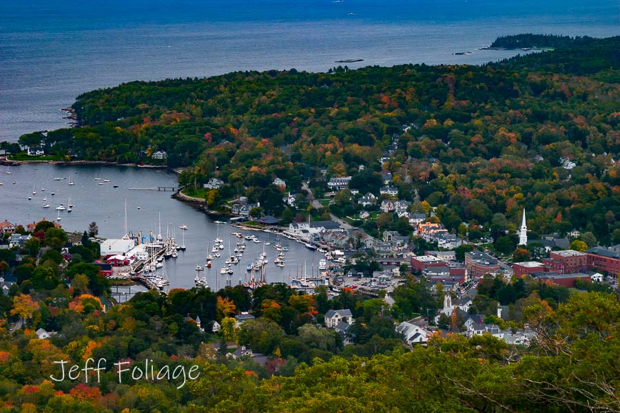 Camden Maine when the fall color arrived late in 2005