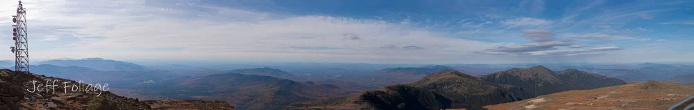 pano from on top of Mount Washington