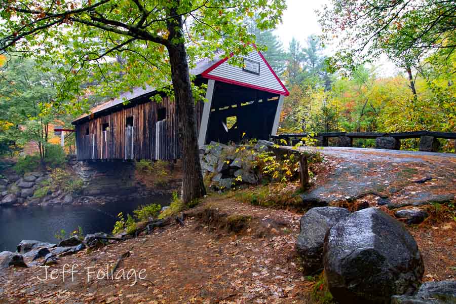 Lovejoy covered bridge in Maine