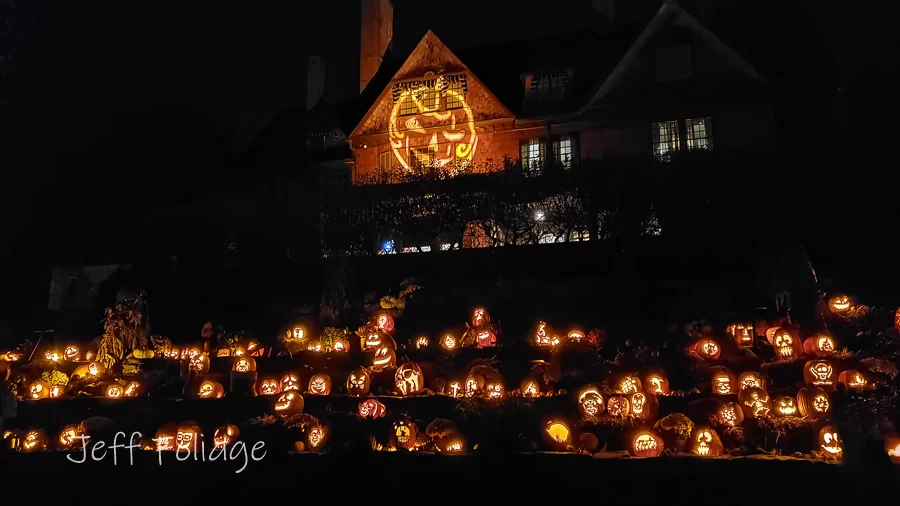 Pumpkin lighting at a Trustee's of the Reservation in western Massachusetts