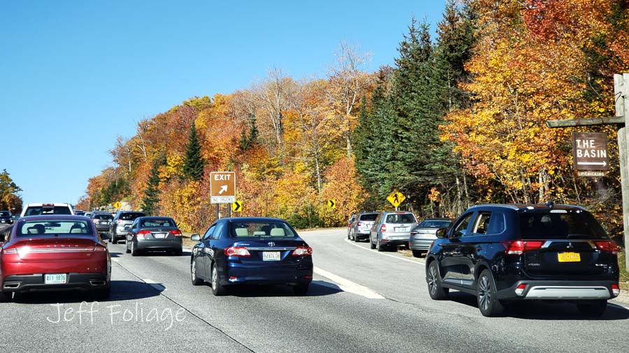 heavy traffic on Route 93 in NH