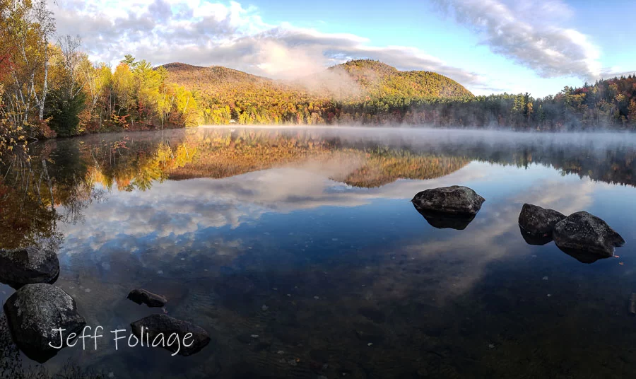Mirror Lake New Hampshire is a quiet secluded  spot