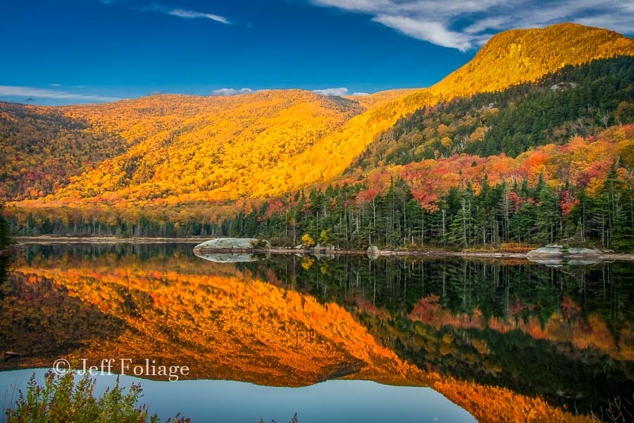 fall colors on New Hampshire's beaver pond
