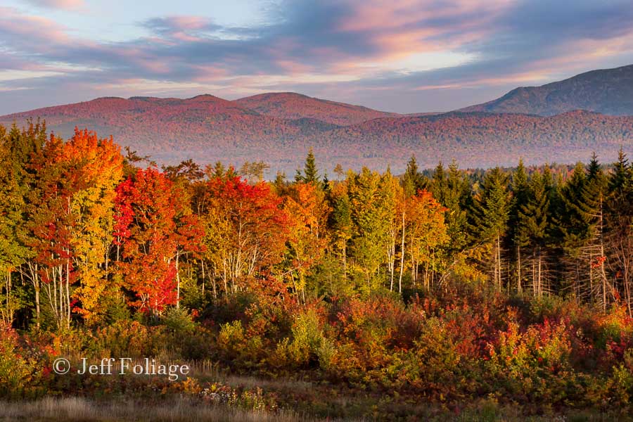 Kineo lodge view of the Maine fall colors