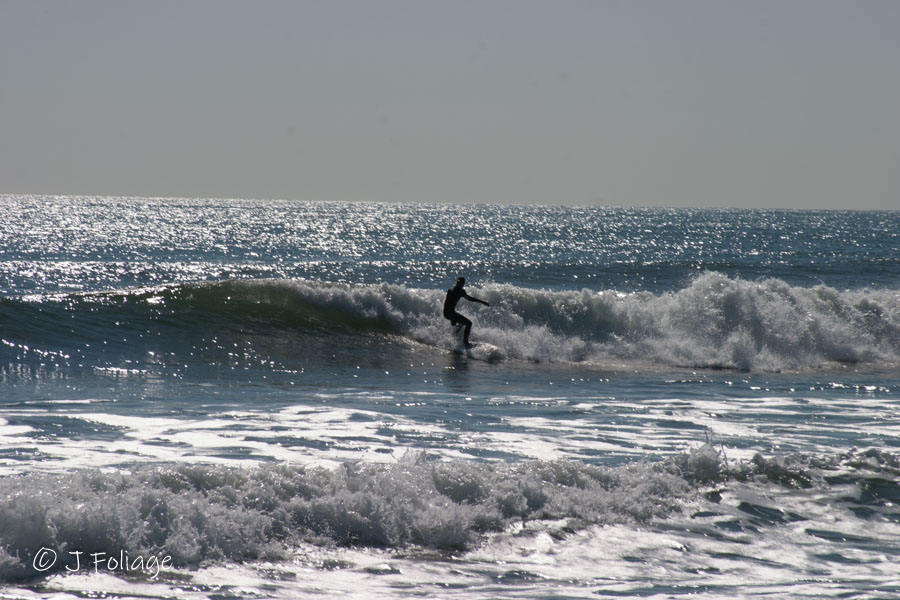 Surfer at Hampton Beach New Hampshire
