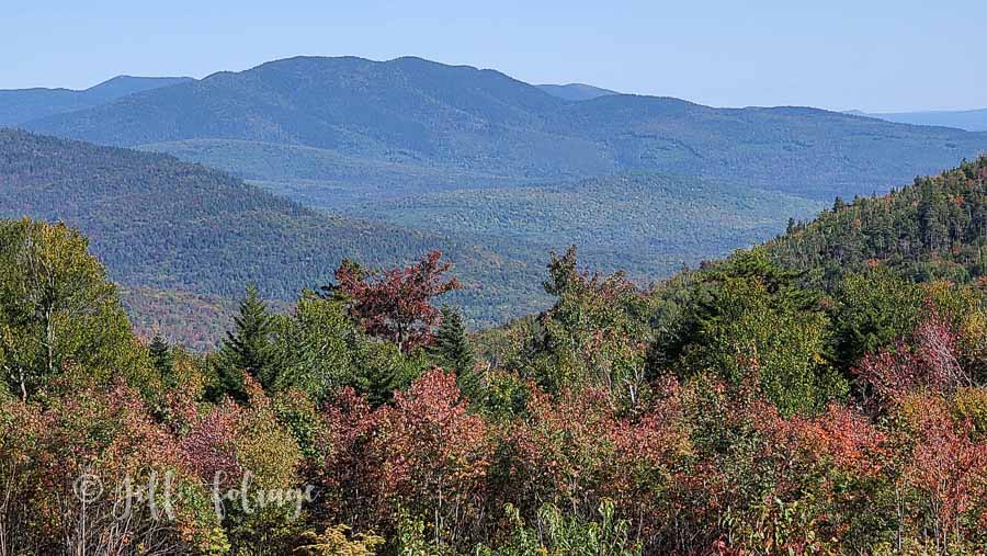 Very early fall color from the Kancamagus highway in New Hampshire