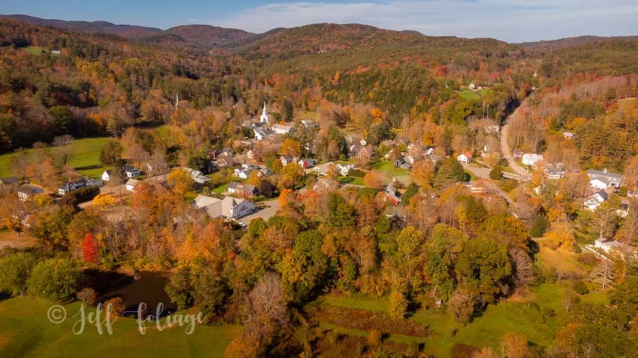 Grafton Village Vermont by drone