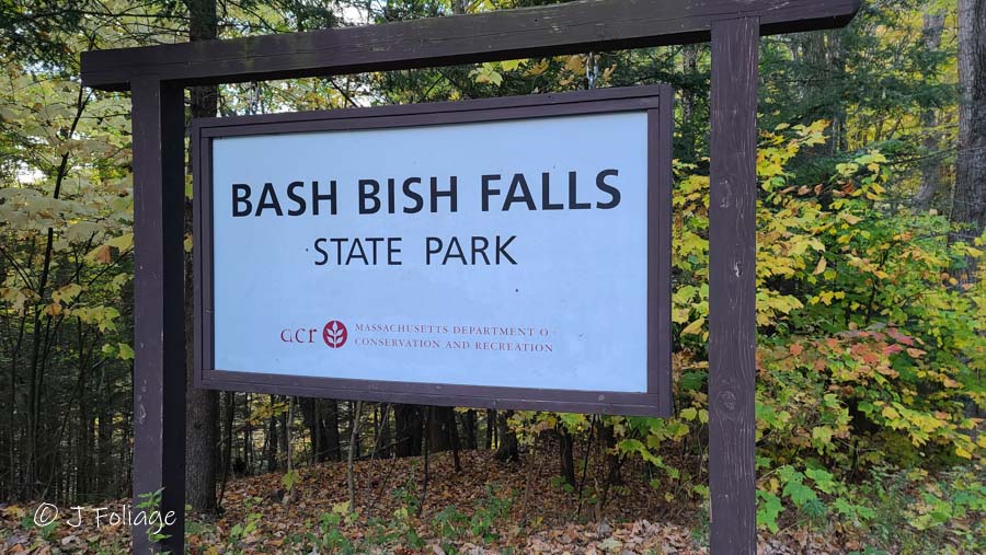 Bash Bish Falls Sign