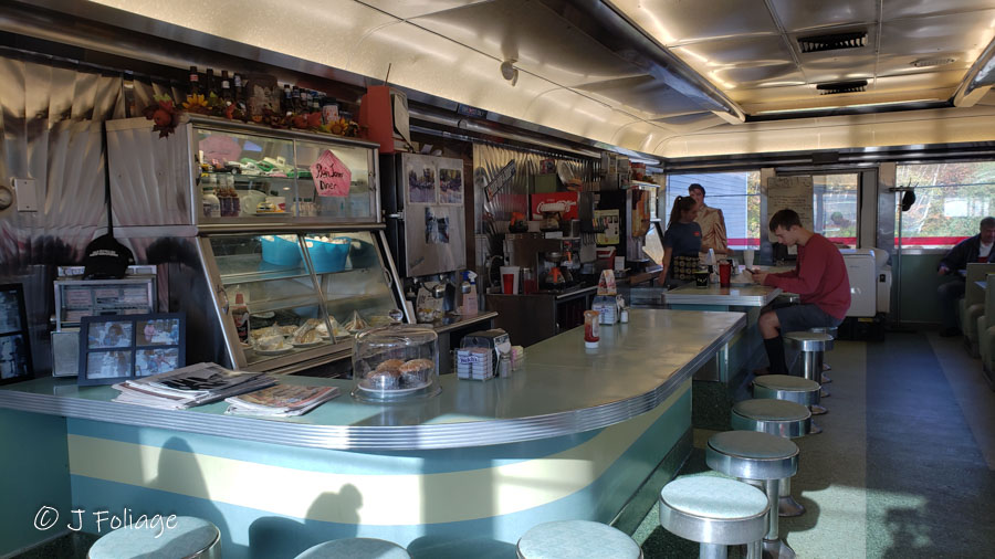 Plain Janes diner on the inside takes me back to the 50s and 60s
