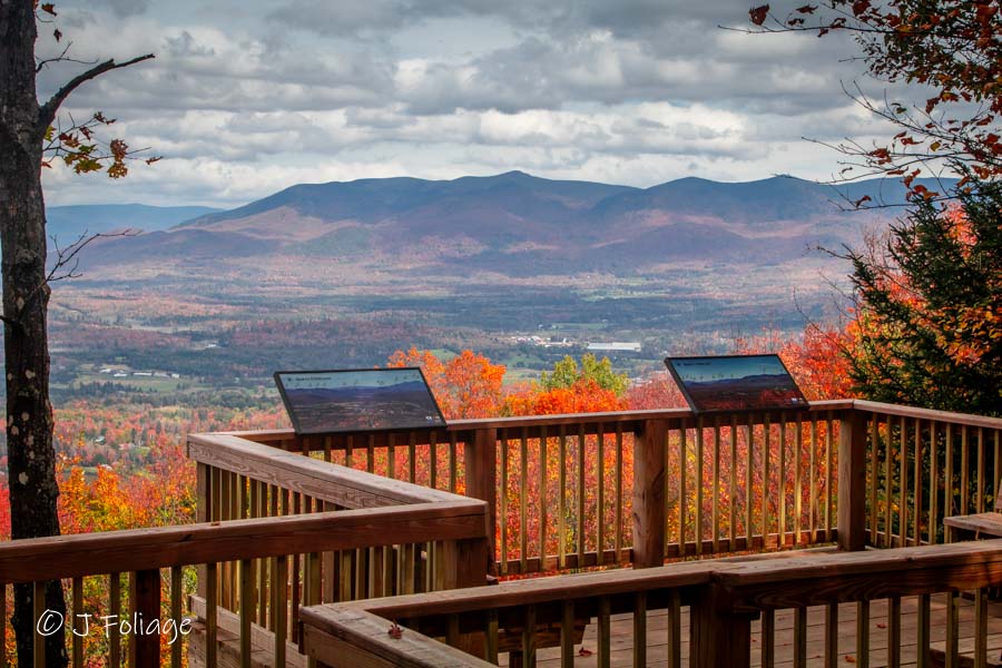 The North Overlook at Weeks State Park offers a breathtaking vista in the fall time
