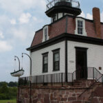 lighthouse at the Shelburne museum in Shelburne Vermont