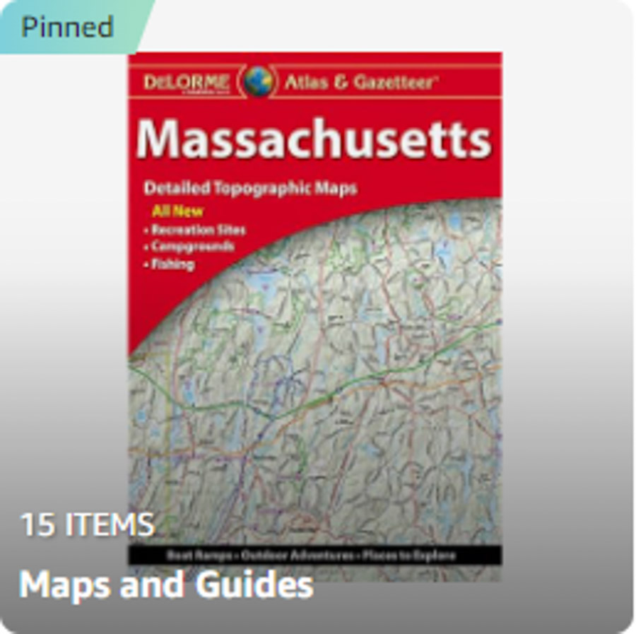 Delorme Gazetteers and travel books for New England in my Amazon Affiliate Store