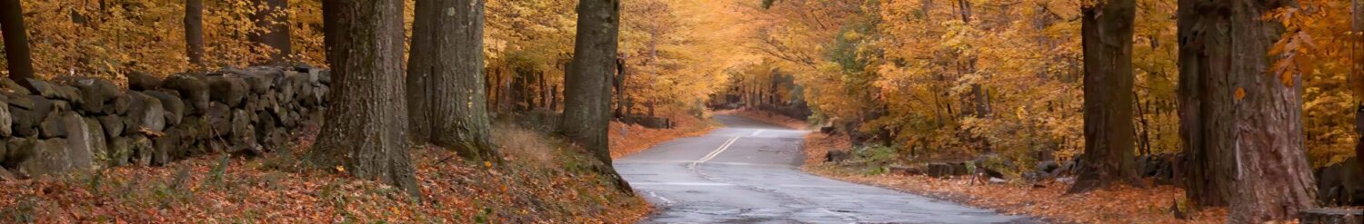 Peabody scenic byway in autumn
