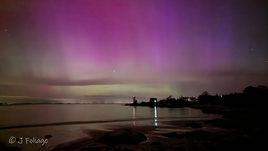 Aurora Borealis over Annisquam Massachusetts