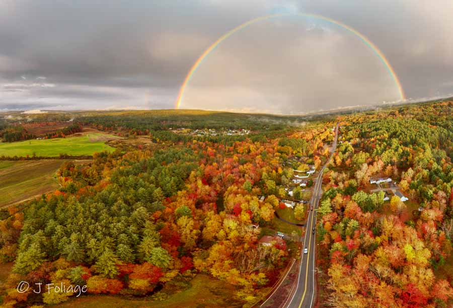 rainbow over Townsend Massachusetts