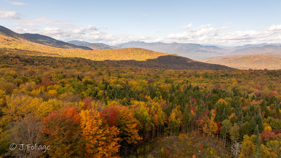 Woodstock NH from RT 118 in fall colors