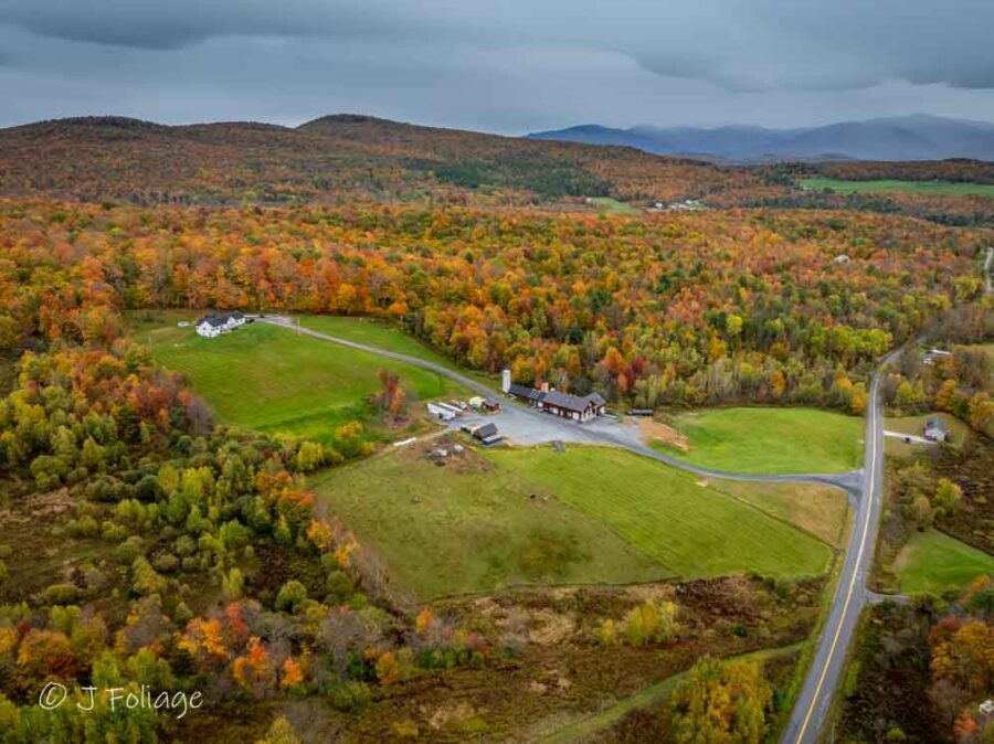 Fletcher Vermont fall colors in late October