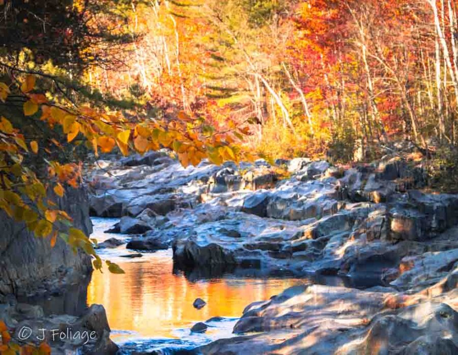 An autumn afternoon at Maine's Coos Canyon Maine
